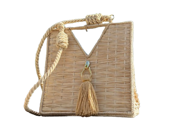 Un bolso en palma de iraca