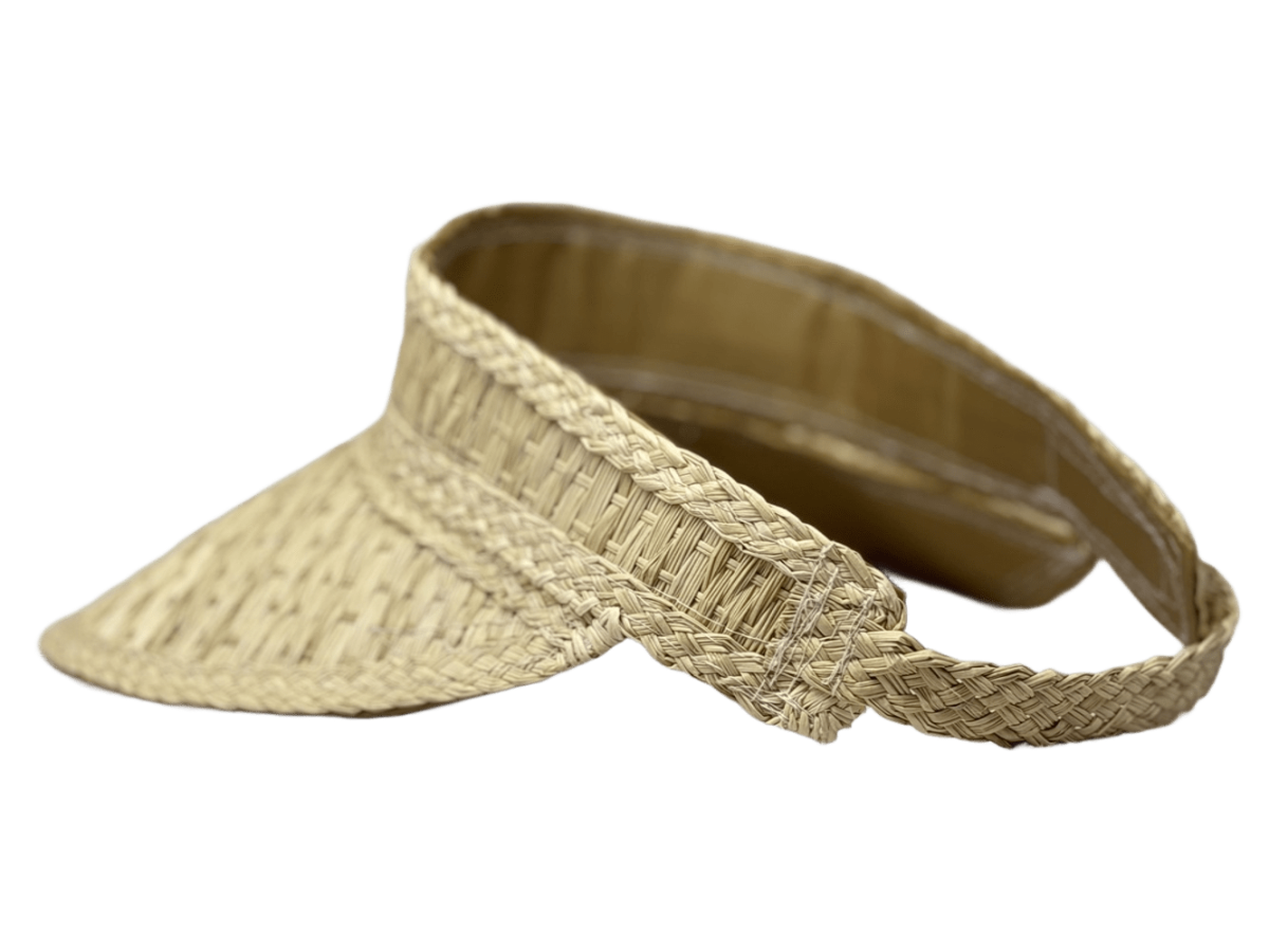 Visera elaborado en palma de iraca color beige